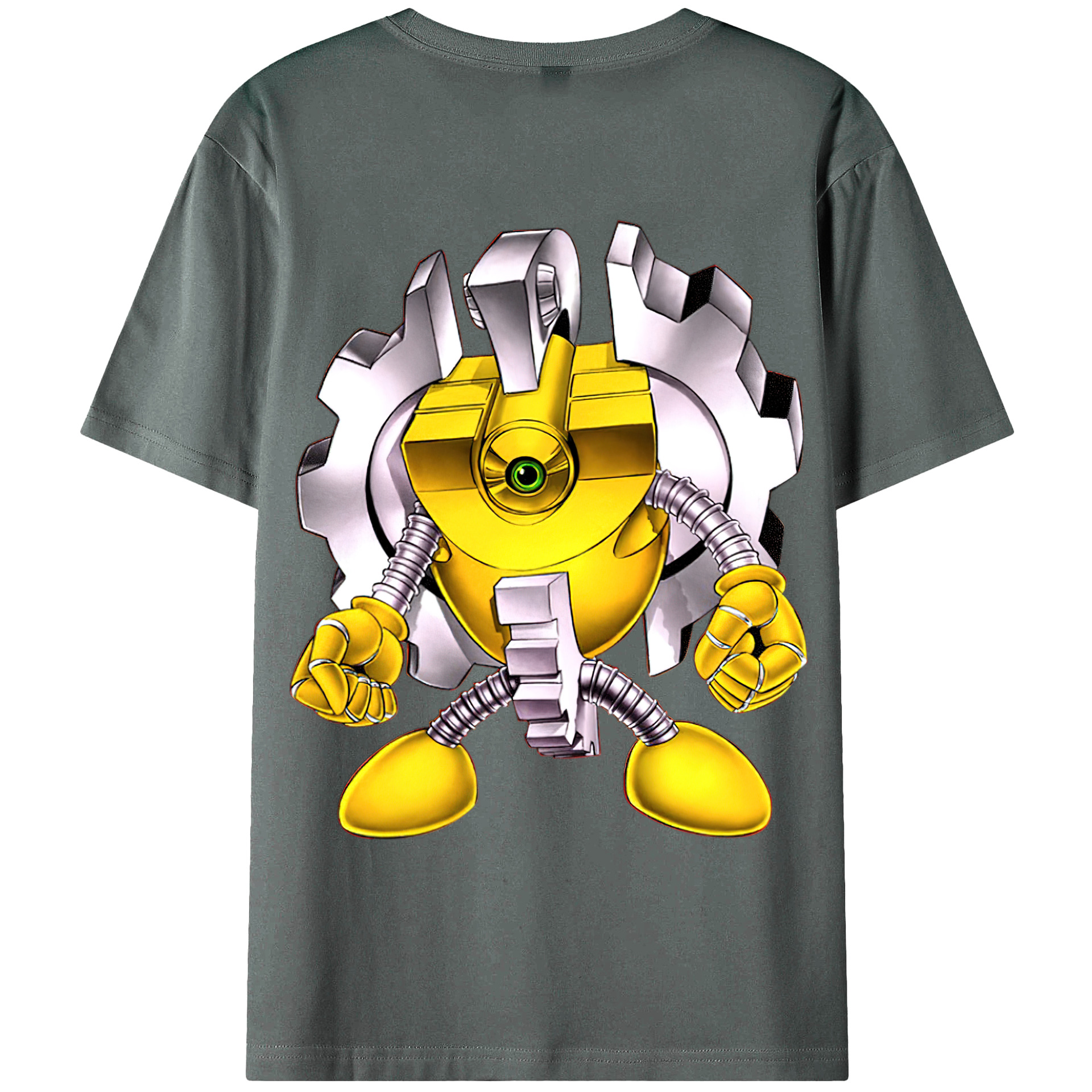 （画像用） 遊☆戯☆王 Yu-Gi-Oh! 綿100％ メンズ半袖Tシャツ（バックプリント） 通気性